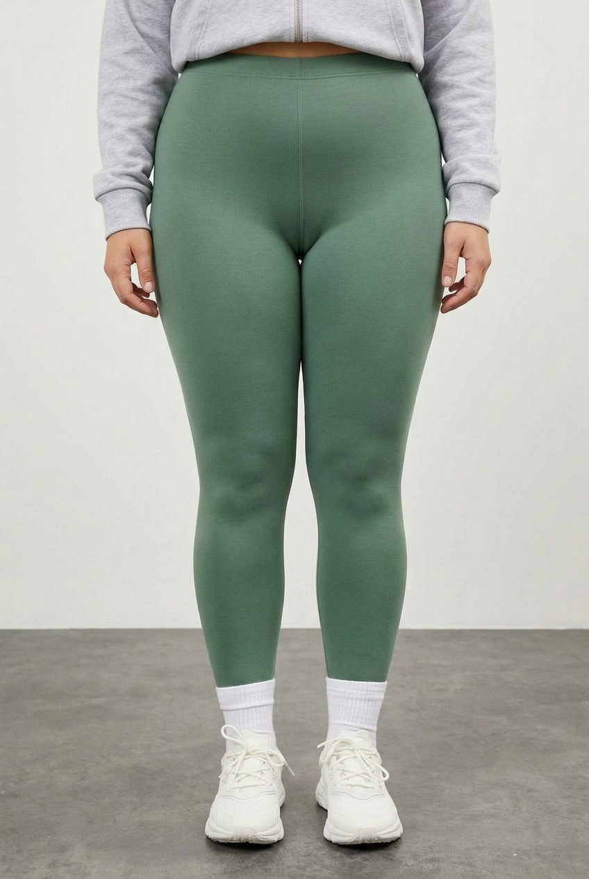 Plus Size Body-Hugging Lycra Stretch Leggings