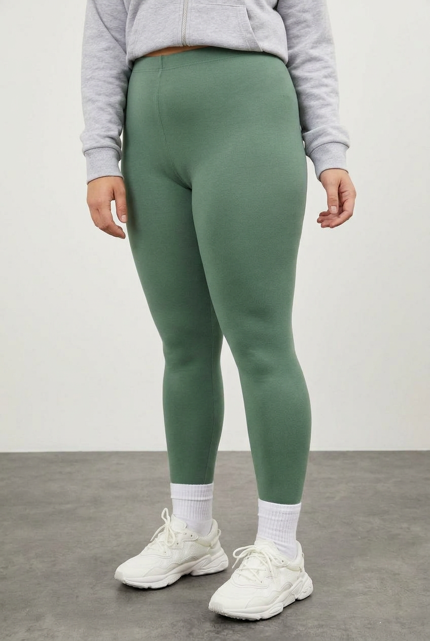Plus Size Body-Hugging Lycra Stretch Leggings