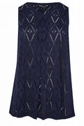 Plus Size V-Neck Lace Detailed Unlined Short Sleeve Blouse