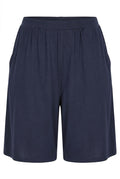 Plus Size Loose Fit Pocketed Elastic Waist Short Shorts