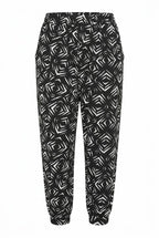 Plus Size Elasticated Hem Stretchy Lycra Fabric Pants