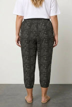 Plus Size Pocketed Jogger Pants with Elasticated Hem and Waist Detail