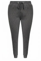 Plus Size Tapered Leg Jogger Sweatpants with Elastic Waist and Cuffs