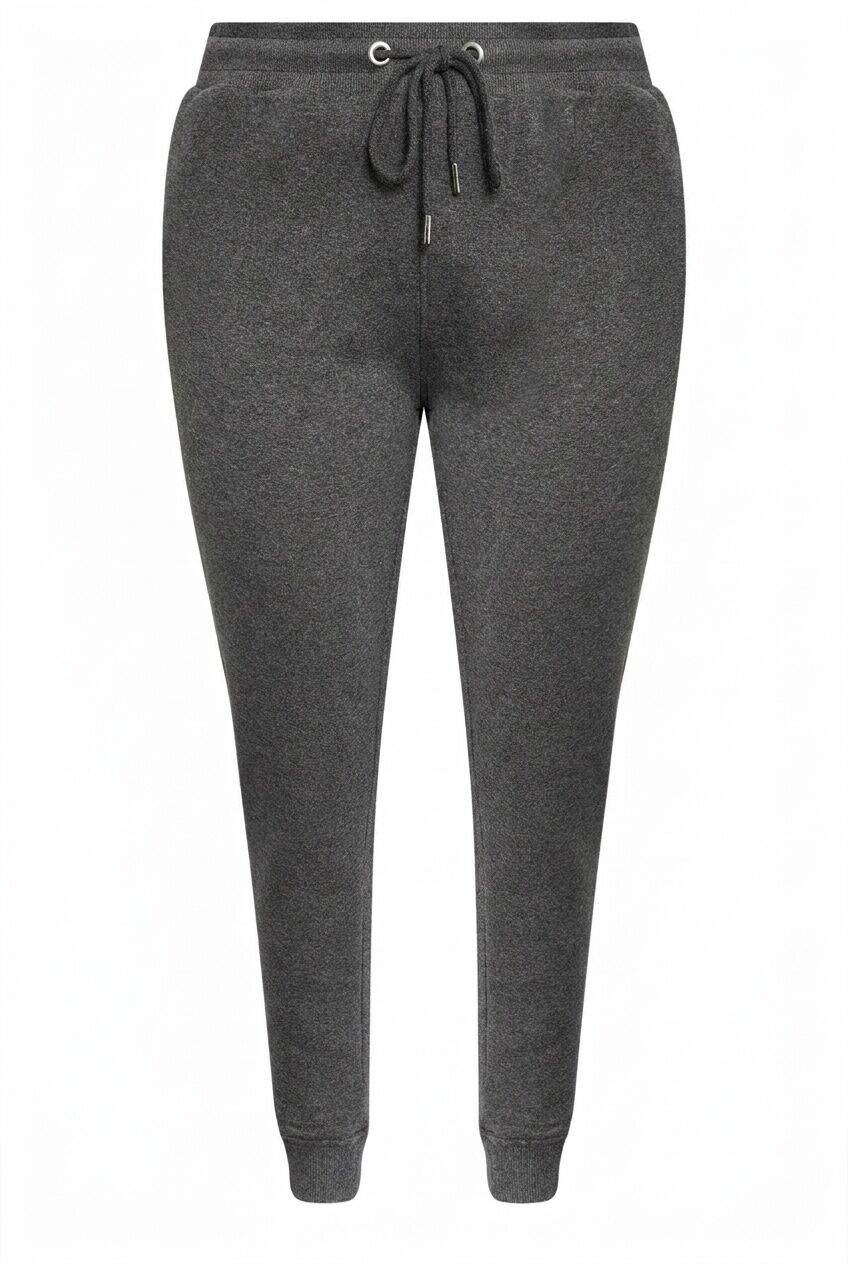 Plus Size Tapered Leg Jogger Sweatpants with Elastic Waist and Cuffs