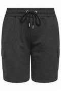 Plus Size Pocketed Drawstring Waist Loose Fit Jogger Shorts