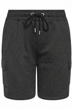 Plus Size Pocketed Drawstring Waist Loose Fit Jogger Shorts