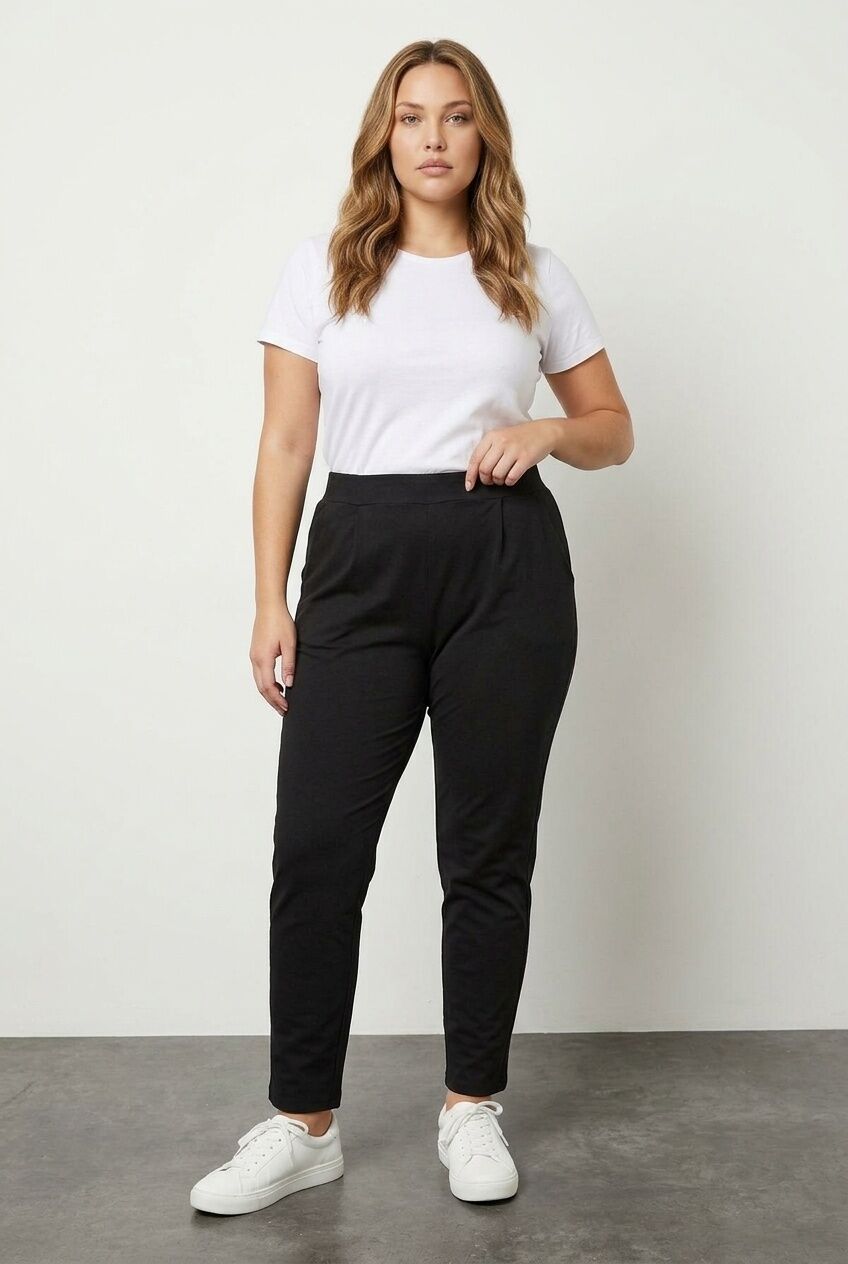 Double Layered Jersey Stretch Jogger Pants