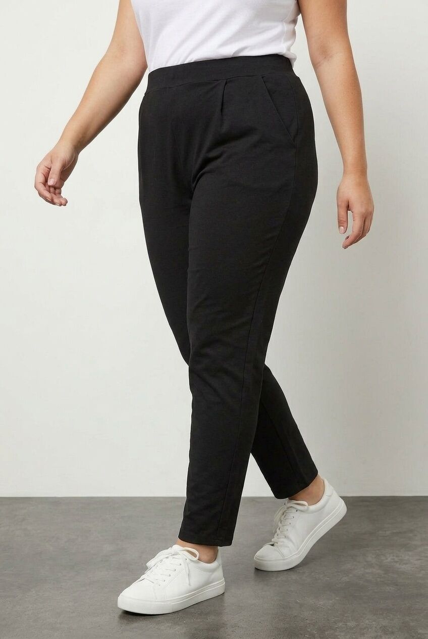 Double Layered Jersey Stretch Jogger Pants
