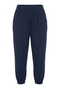 Plus Size Carrot Fit Pants with Elasticated Waist and Cuffs, and Pockets