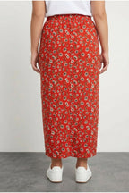 Floral Patterned High Waist Short Pencil Skirt