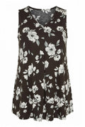 Floral Patterned Sleeveless Top