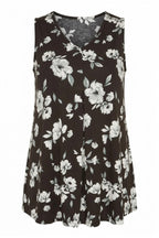 Floral Patterned Sleeveless Top