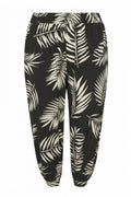 Plus Size Ankle Length Harem Pants with Elasticated Cuffs and Waist and Pockets