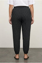 Plus Size Patterned Harem Pants with Elastic Waist, Cuffs, and Pockets