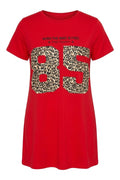 Plus Size Crew Neck Short Sleeve Printed T-shirt
