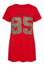 Plus Size Crew Neck Short Sleeve Printed T-shirt