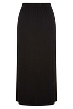 Plus Size Elastic Waist Relaxed Fit Pocketless Stretch Long Skirt