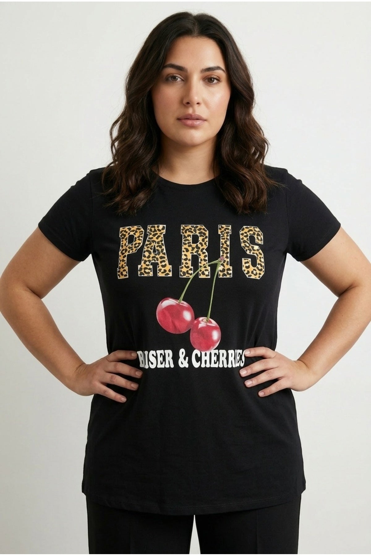 Plus Size Crew Neck Short Sleeve Printed T-shirt