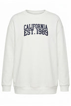 Plus Size Crew Neck Printed Long Sleeve Sweatshirt
