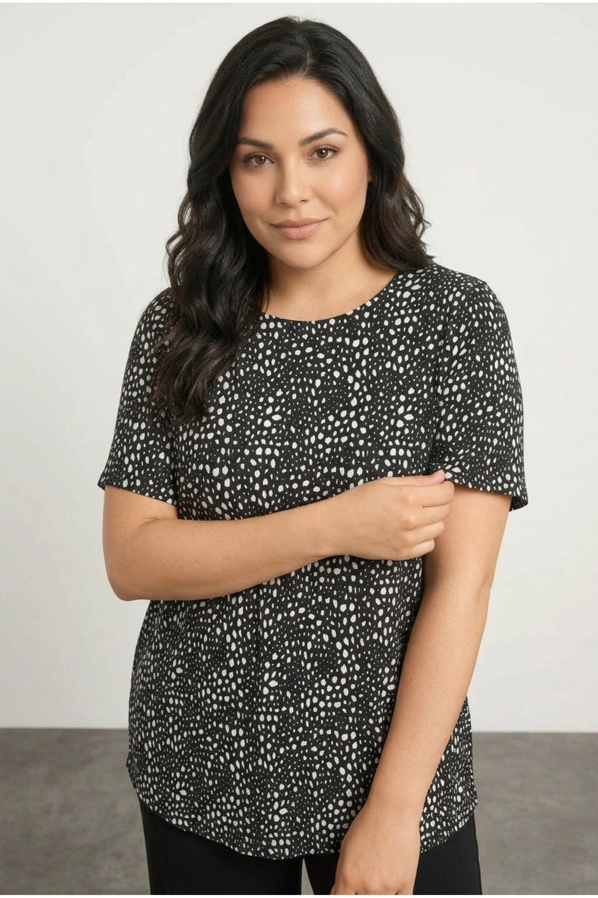 Dot Print Blouse