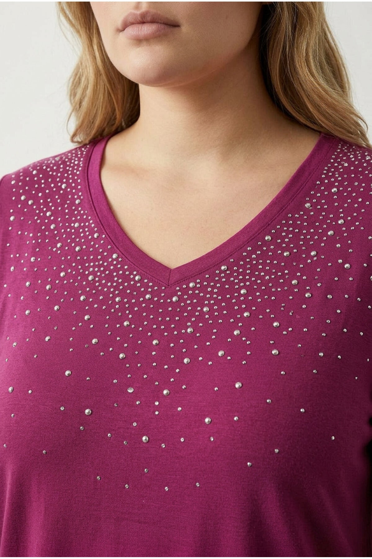 Flowy Blouse with Stud Details