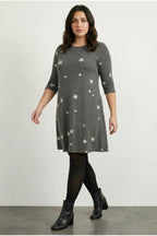 Plus Size Soft Textured Grey Dress