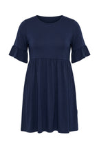 Plus Size Sleeve Detailed Elastic Waist Pleated Tunic T-shirt