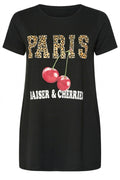 Plus Size Crew Neck Short Sleeve Printed T-shirt