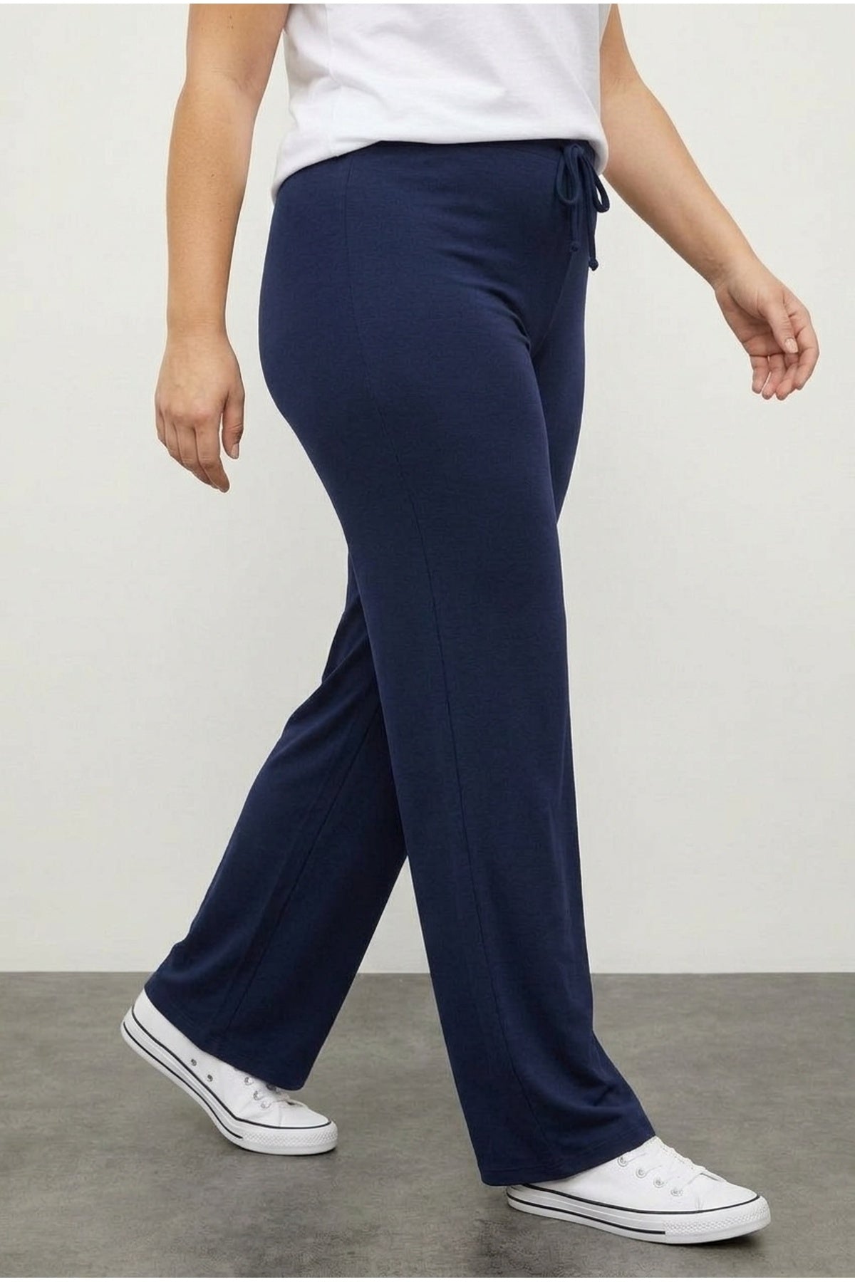 Wide Leg Stretchy Jersey Yoga Pants