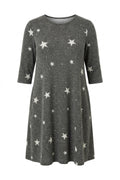 Plus Size Soft Textured Grey Dress