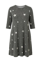 Plus Size Soft Textured Grey Dress