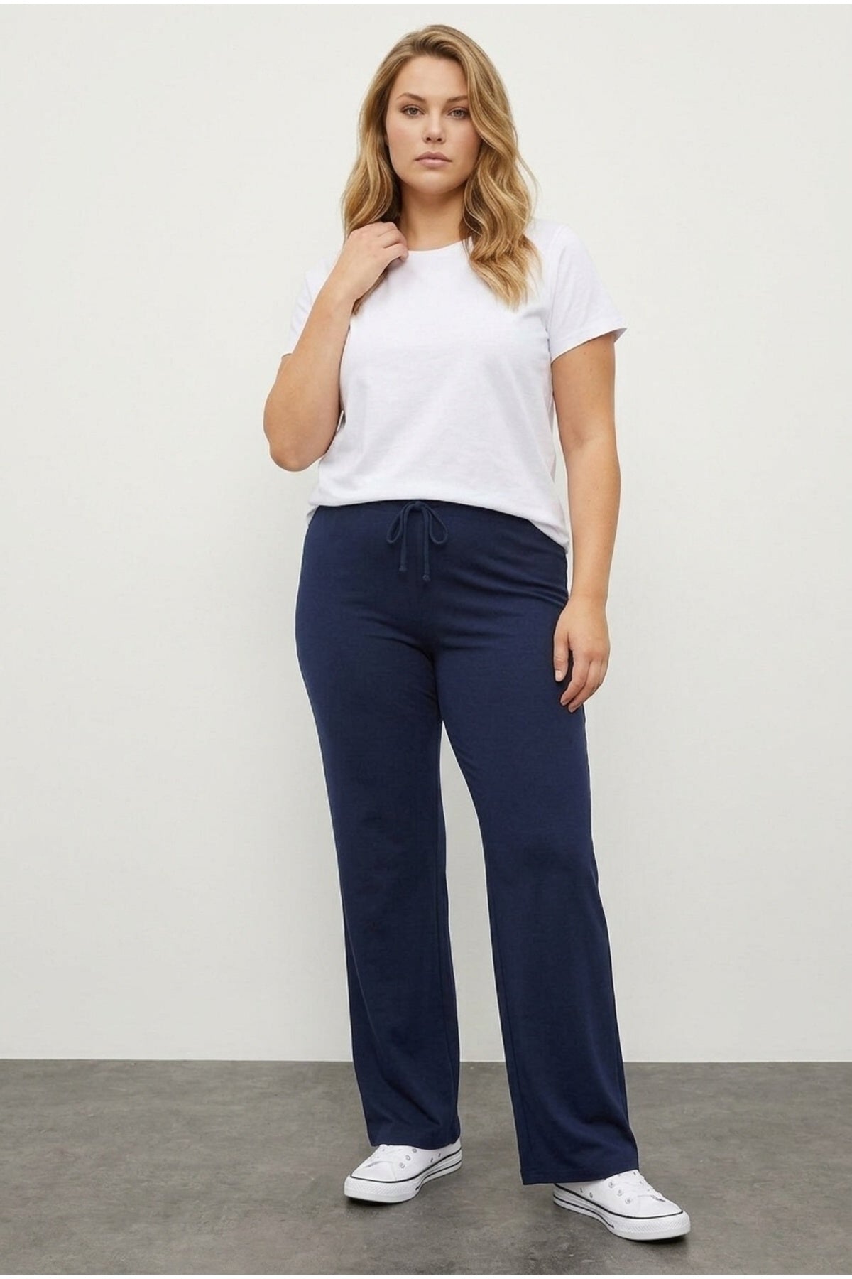 Wide Leg Stretchy Jersey Yoga Pants