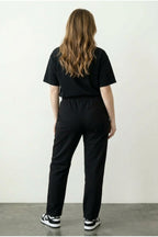 Plus Size Drawstring Elastic Waist Stretchy Pocketed Sweatpants