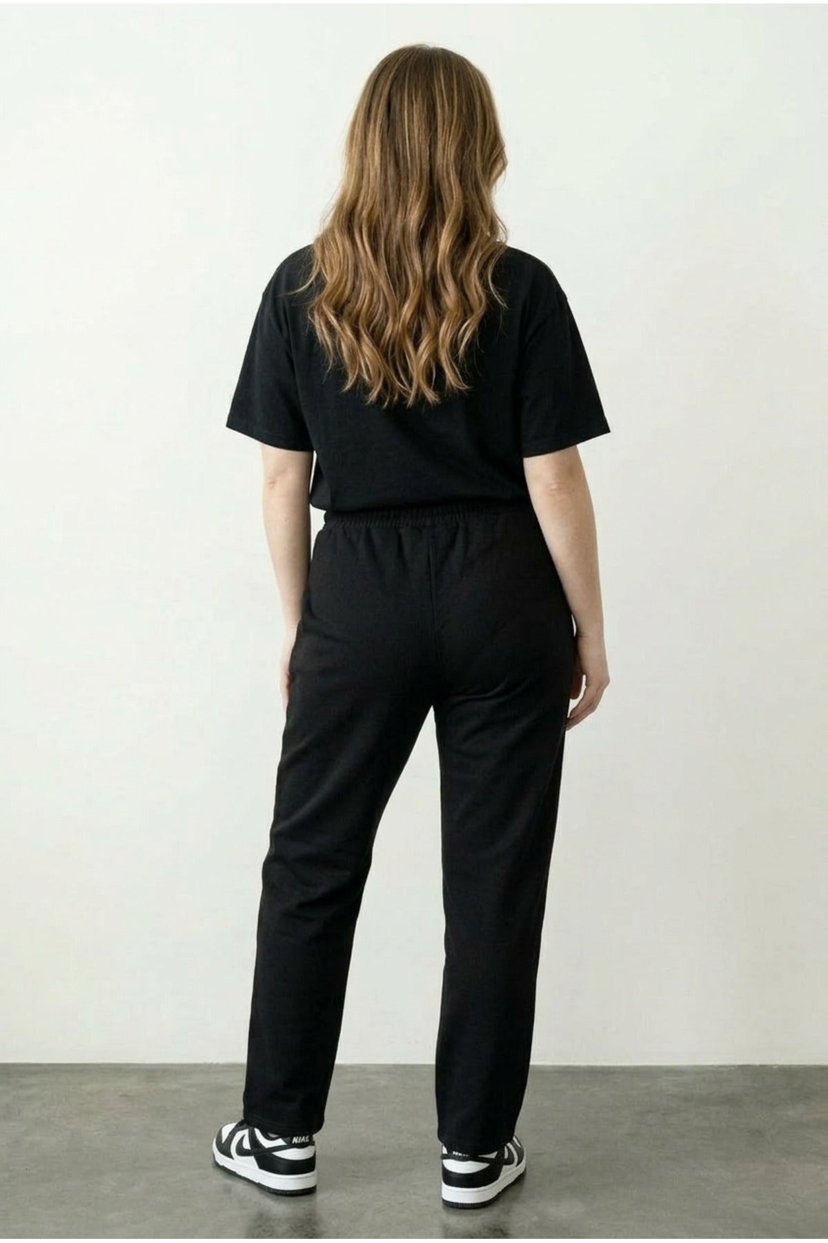 Plus Size Drawstring Elastic Waist Stretchy Pocketed Sweatpants