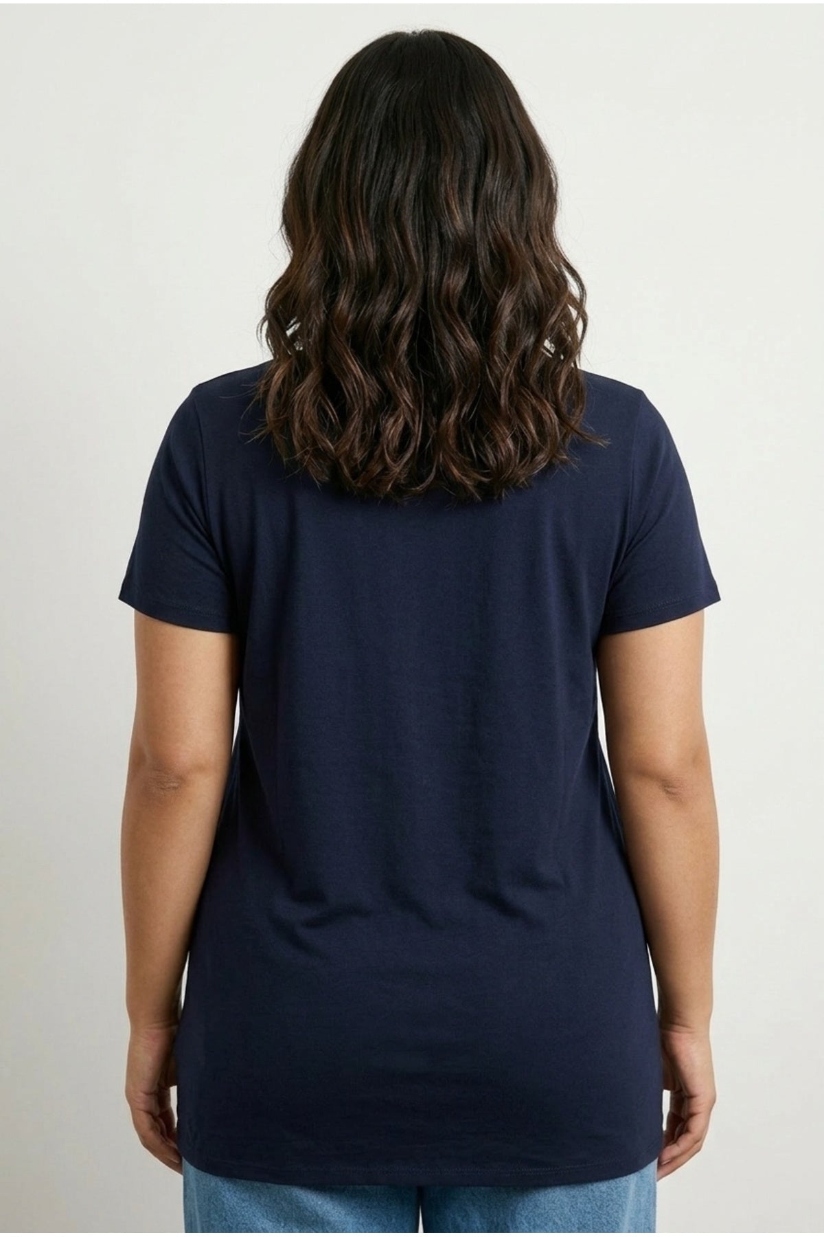 Plus Size Short Sleeve Crew Neck Printed T-shirt