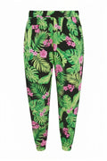 Plus Size Pocketed Jogger Pants with Elasticated Cuffs and Waist Detail