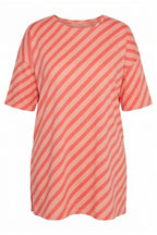 Plus Size Crew Neck Short Sleeve Slit-Detailed T-shirt