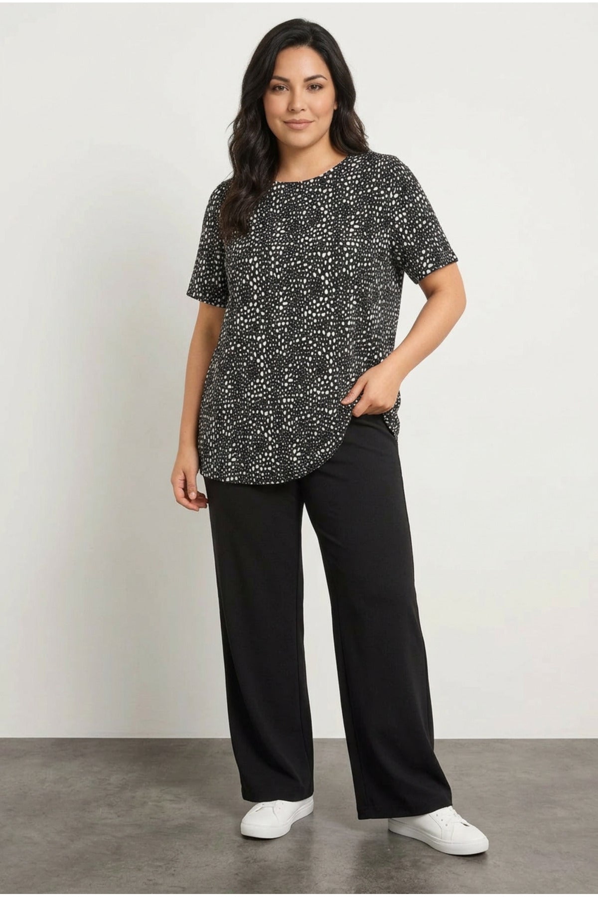 Dot Print Blouse
