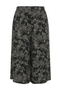 Plus Size Elastic Waist Floral Print Pocketed Stretchy Fabric Trousers