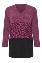 Plus Size V-Neck Long Sleeve Plush Sweatshirt