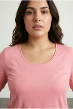 Wide Neck Basic T-shirt