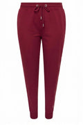 Plus Size Elasticated Waist and Cuffs Tapered Leg Pocketed Jogger Sweatpants