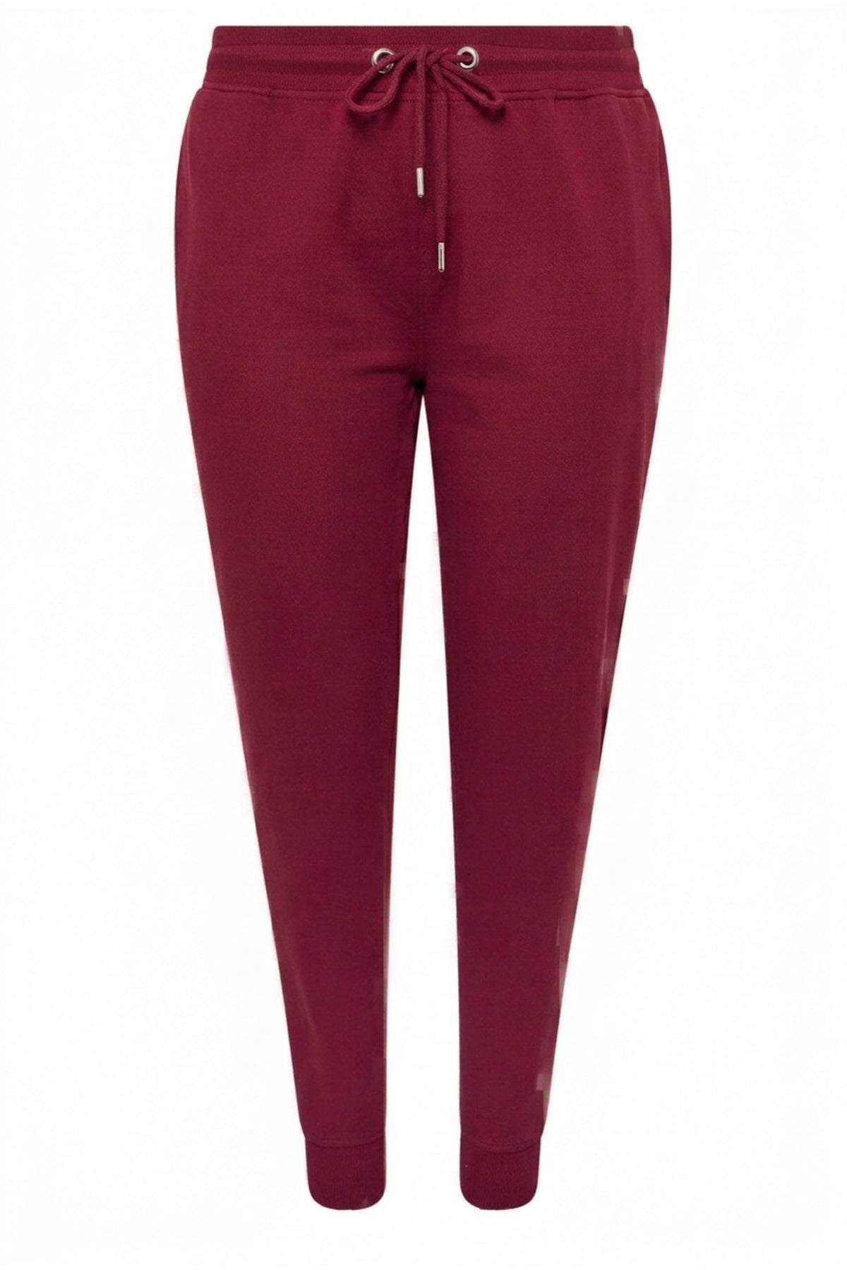 Plus Size Elasticated Waist and Cuffs Tapered Leg Pocketed Jogger Sweatpants