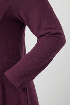 Plus Size Purple Soft Touch Pocketed Tunic Dress