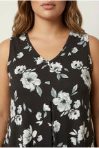 Floral Patterned Sleeveless Top