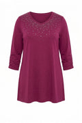 Flowy Blouse with Stud Details