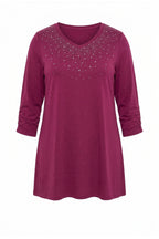 Flowy Blouse with Stud Details