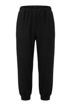 Plus Size Elasticated Waist and Cuffs Stretchy Ribbed Fabric Jogger Pants