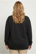 Plus Size Crew Neck Long Sleeve Basic Sweatshirt