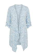 Plus Size Long Sleeve Open Front Asymmetrical Cut Lightweight Cardigan